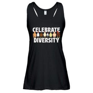 Celebrate Diversity Chicken Lover Farmyard Animal Lover Ladies Essential Flowy Tank