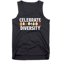 Celebrate Diversity Chicken Lover Farmyard Animal Lover Tank Top