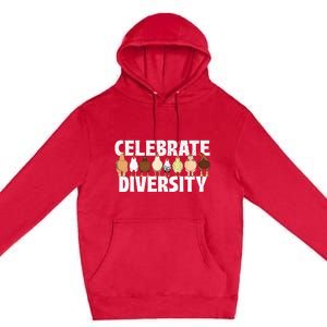 Celebrate Diversity Chicken Lover Farmyard Animal Lover Premium Pullover Hoodie