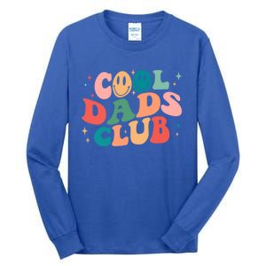 Cool Dads Club Groovy Happy Smile Face 2023 Gift Cool Gift Tall Long Sleeve T-Shirt