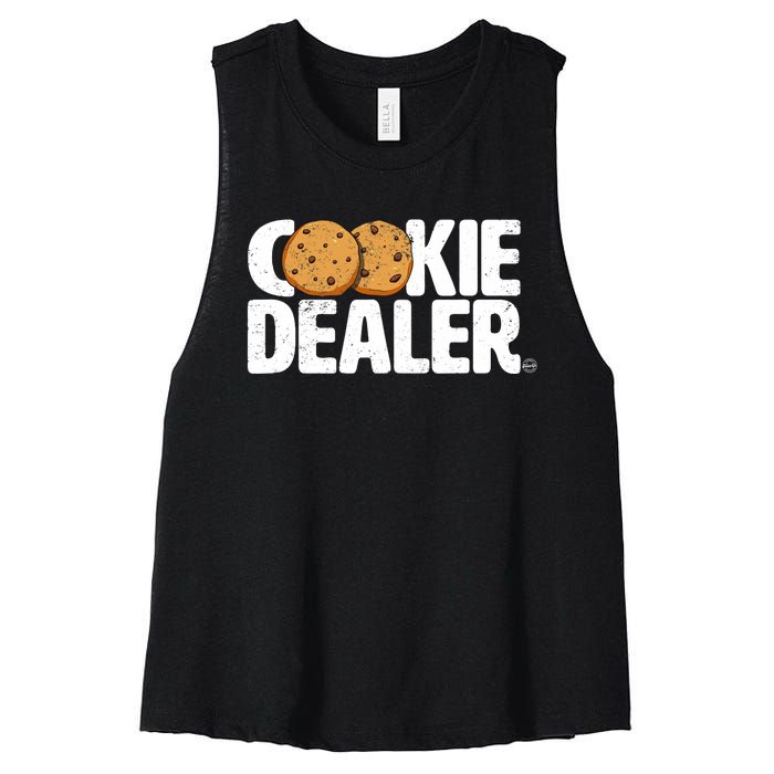 Cookie Dealer Cookie Lover Gift Cookie Baker Funny Women's Racerback Cropped Tank