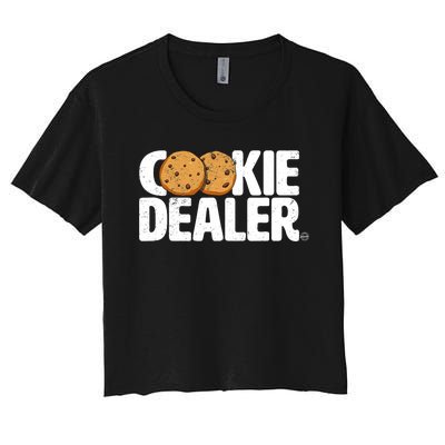 Cookie Dealer Cookie Lover Gift Cookie Baker Funny Women's Crop Top Tee