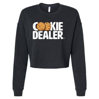 Cookie Dealer Cookie Lover Gift Cookie Baker Funny Cropped Pullover Crew