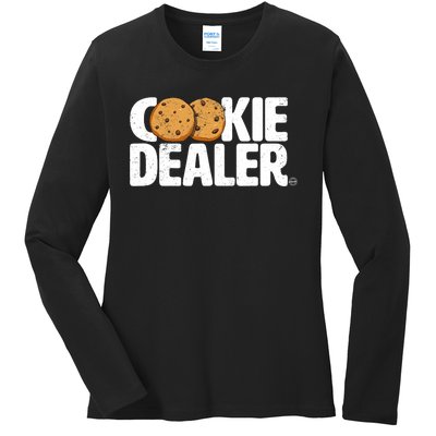 Cookie Dealer Cookie Lover Gift Cookie Baker Funny Ladies Long Sleeve Shirt