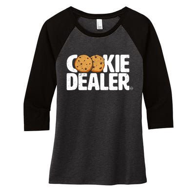 Cookie Dealer Cookie Lover Gift Cookie Baker Funny Women's Tri-Blend 3/4-Sleeve Raglan Shirt