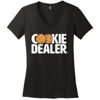 Cookie Dealer Cookie Lover Gift Cookie Baker Funny Women's V-Neck T-Shirt