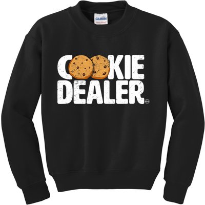 Cookie Dealer Cookie Lover Gift Cookie Baker Funny Kids Sweatshirt