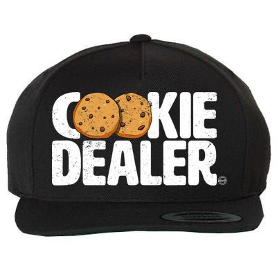 Cookie Dealer Cookie Lover Gift Cookie Baker Funny Wool Snapback Cap
