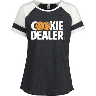 Cookie Dealer Cookie Lover Gift Cookie Baker Funny Enza Ladies Jersey Colorblock Tee