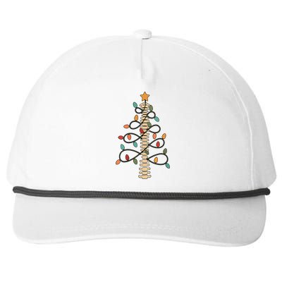 Chiropractor Doctor Christmas Lights Chiropractic Assistant Snapback Five-Panel Rope Hat