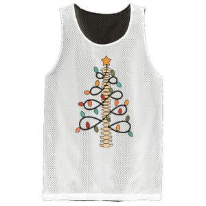 Chiropractor Doctor Christmas Lights Chiropractic Assistant Mesh Reversible Basketball Jersey Tank