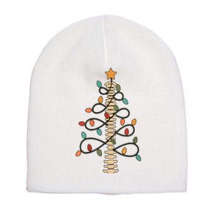 Chiropractor Doctor Christmas Lights Chiropractic Assistant Short Acrylic Beanie