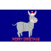 Cute Donkey Christmas Tree Lights Xmas Holidays Funny Gift Bumper Sticker