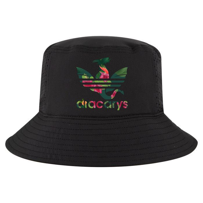 Cool Dracarys Dragon With Stripes Cool Comfort Performance Bucket Hat