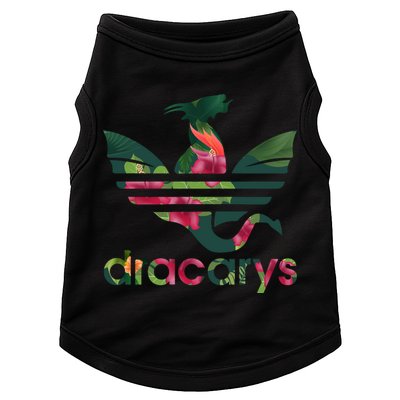 Cool Dracarys Dragon With Stripes Doggie Tank