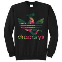 Cool Dracarys Dragon With Stripes Sweatshirt
