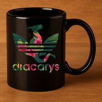 Cool Dracarys Dragon With Stripes 11oz C Handle Ceramic Mug
