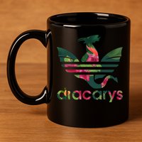 Cool Dracarys Dragon With Stripes 11oz C Handle Ceramic Mug