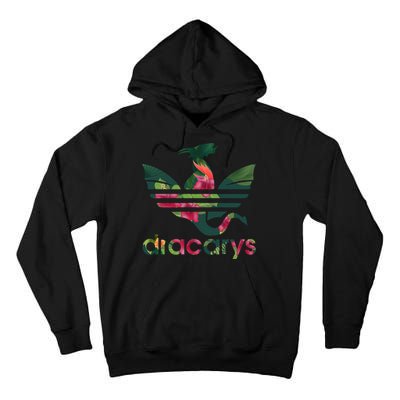Cool Dracarys Dragon With Stripes Tall Hoodie