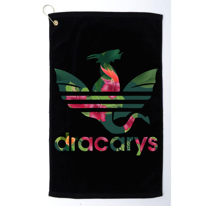 Cool Dracarys Dragon With Stripes Golf Towel