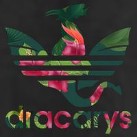Cool Dracarys Dragon With Stripes Golf Towel