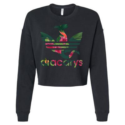 Cool Dracarys Dragon With Stripes Cropped Pullover Crew