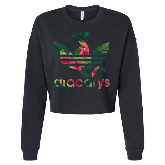 Cool Dracarys Dragon With Stripes Cropped Pullover Crew