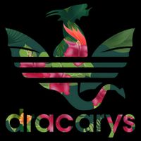 Cool Dracarys Dragon With Stripes Cropped Pullover Crew