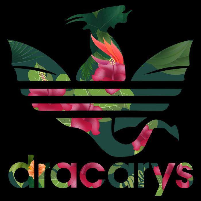 Cool Dracarys Dragon With Stripes Cropped Pullover Crew