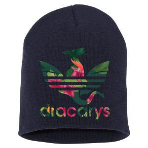 Cool Dracarys Dragon With Stripes Short Acrylic Beanie