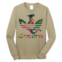 Cool Dracarys Dragon With Stripes Long Sleeve Shirt