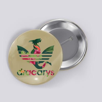 Cool Dracarys Dragon With Stripes Button