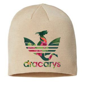 Cool Dracarys Dragon With Stripes Sustainable Beanie