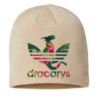 Cool Dracarys Dragon With Stripes Sustainable Beanie