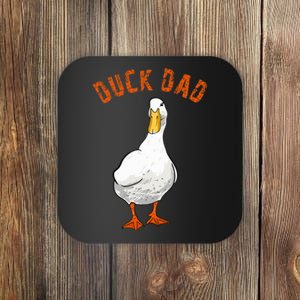 Cute Duck Dad Lover Illustration Gift Duck Owner Gifts Coaster