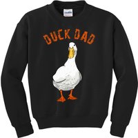 Cute Duck Dad Lover Illustration Gift Duck Owner Gifts Kids Sweatshirt