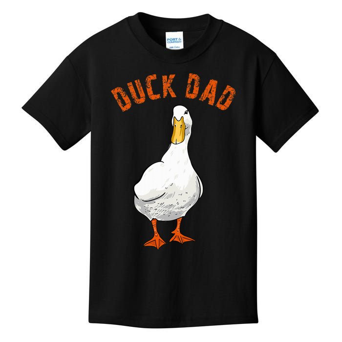 Cute Duck Dad Lover Illustration Gift Duck Owner Gifts Kids T-Shirt