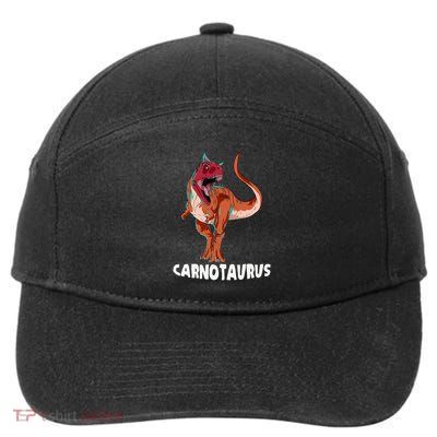 Carnotaurus Dinosaur Design 7-Panel Snapback Hat