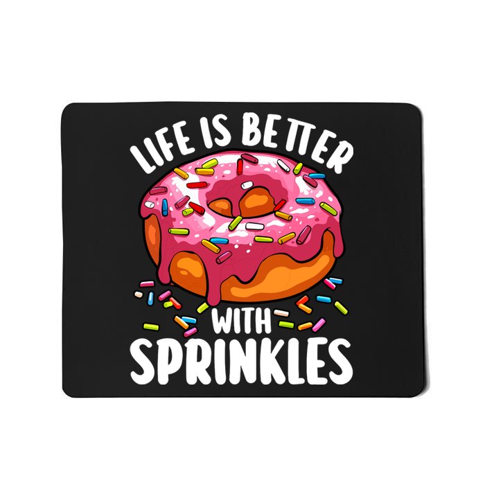 Cool Donut Design For Women Doughnut Donut Lover Mousepad