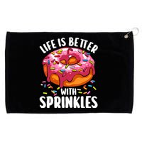 Cool Donut Design For Women Doughnut Donut Lover Grommeted Golf Towel