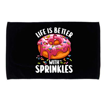 Cool Donut Design For Women Doughnut Donut Lover Microfiber Hand Towel