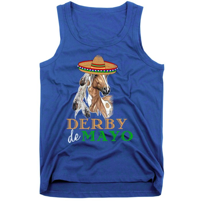 Cinco De Derby Gift Mexican Kentucky Horse Race Meaningful Gift Tank Top