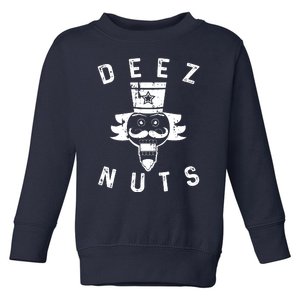 Crazy Dog Deez Nuts Funny Toddler Sweatshirt