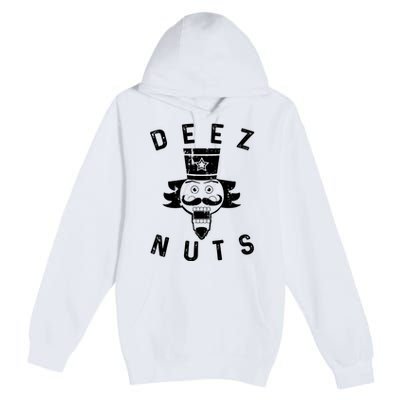 Crazy Dog Deez Nuts Funny Premium Pullover Hoodie