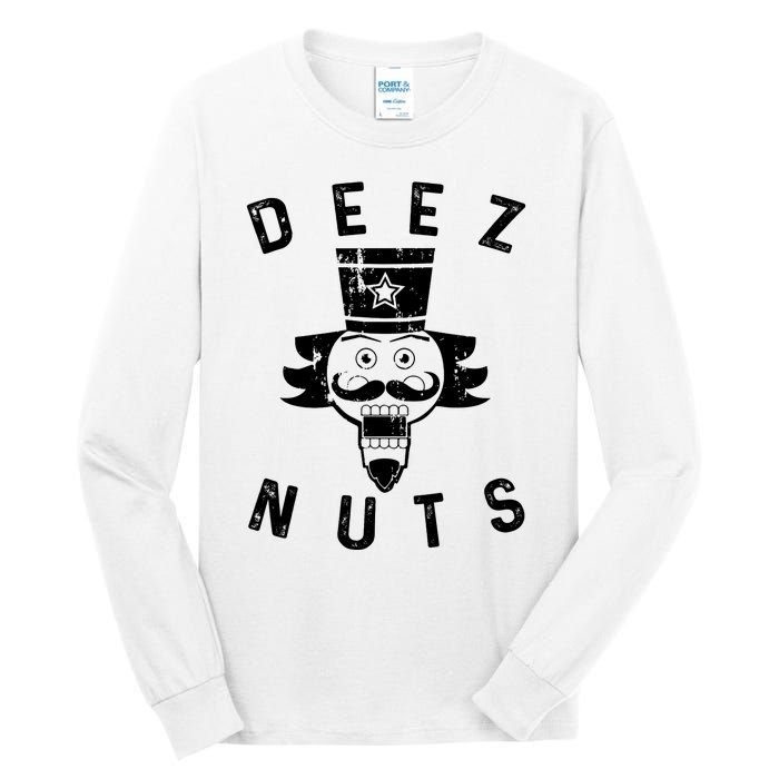 Crazy Dog Deez Nuts Funny Tall Long Sleeve T-Shirt