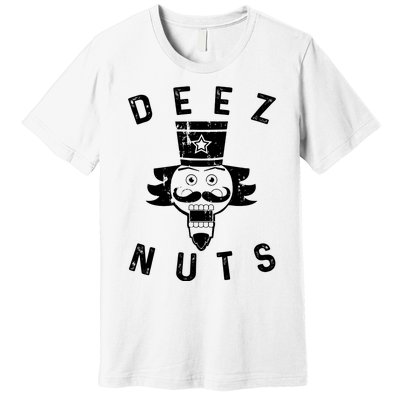 Crazy Dog Deez Nuts Funny Premium T-Shirt