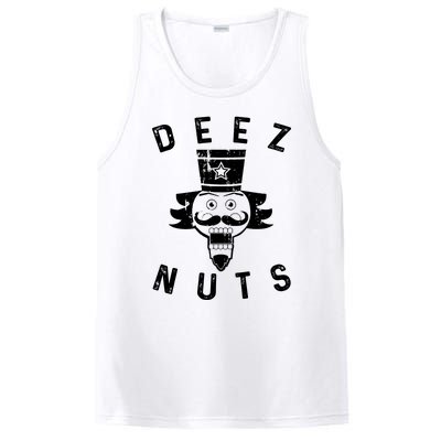 Crazy Dog Deez Nuts Funny PosiCharge Competitor Tank