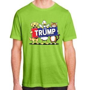 Cat Duck Dog Pets For Trump Adult ChromaSoft Performance T-Shirt