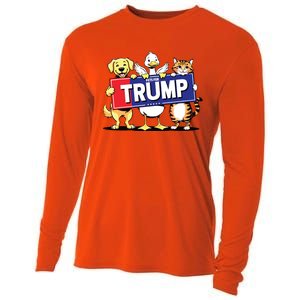 Cat Duck Dog Pets For Trump Cooling Performance Long Sleeve Crew