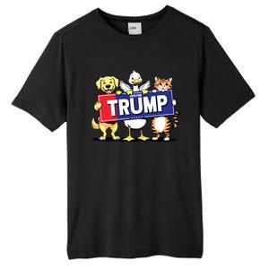 Cat Duck Dog Pets For Trump Tall Fusion ChromaSoft Performance T-Shirt